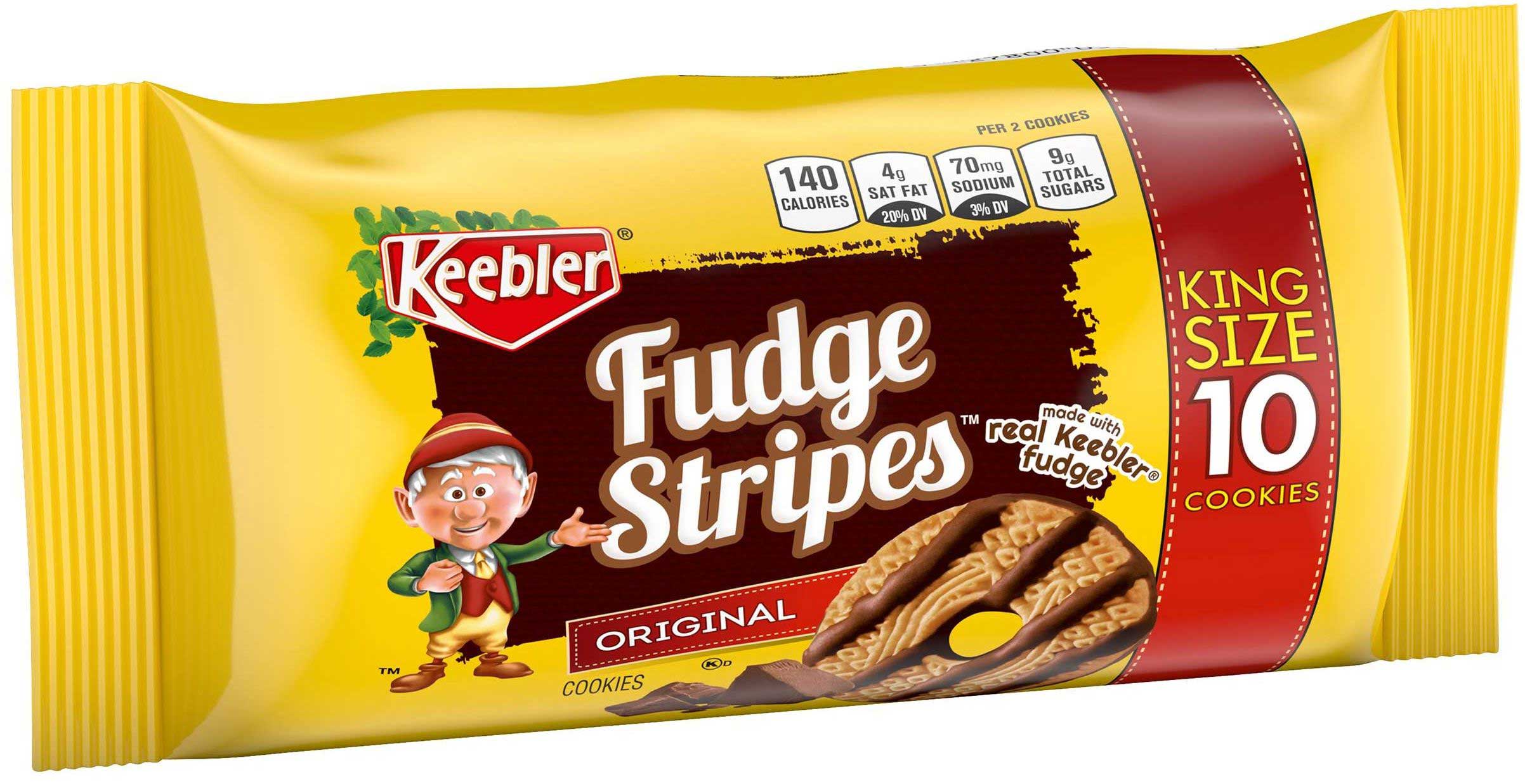 Keebler Fudge Stripes Original Cookies, 4.75 Ounce -- 80 per