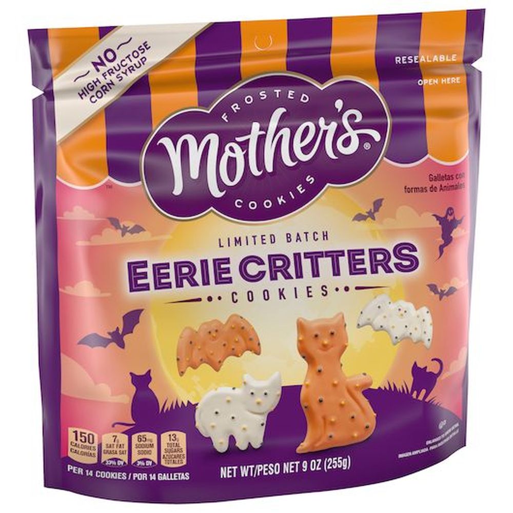 Mother's Halloween Bats And Cats Frosted Animal Cookie, 9 Ounce -- 12 Per Case