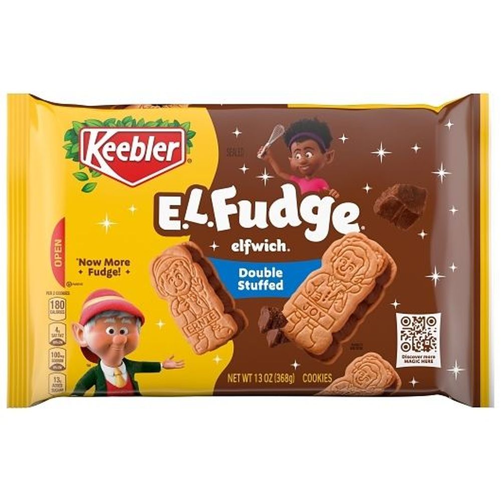 Keebler ELFudge Elfwich Double Stuffed Cookies, 13 Ounce - 12 per case