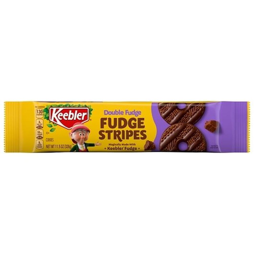 Keebler Double Fudge Fudge Stripes Cookies, 11.5 Ounce - 12 per case