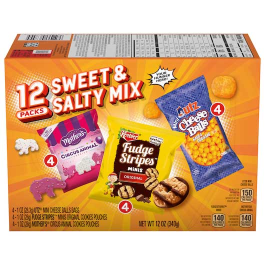 Otg Variety Packs Sweet and Salty Mix, 12 Ounce -- 4 per case