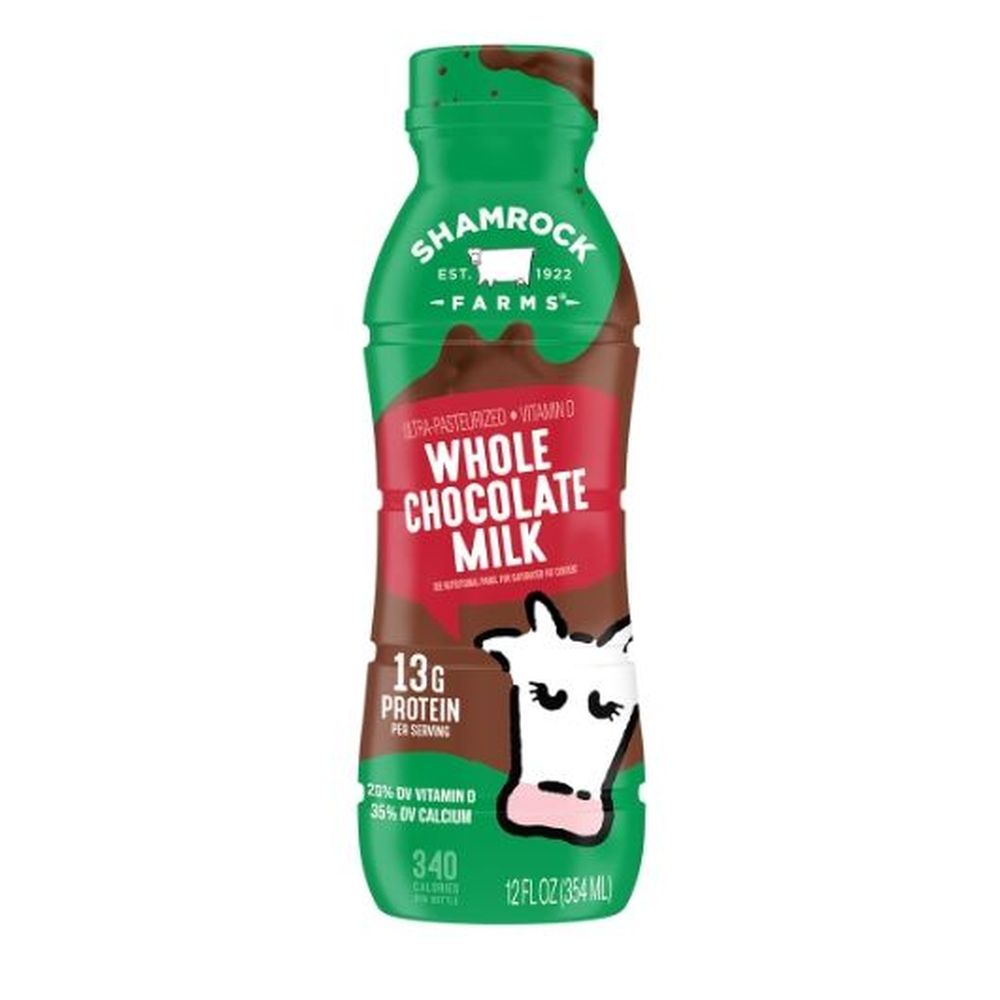 Shamrock Farms Whole Chocolate Milk, 12 Fluid Ounce -- 12 Per Case