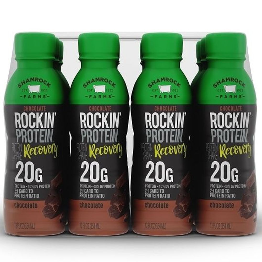 Rockin Recovery Chocolate Protein Drink, 12 Fluid Ounce -- 12 Per Case
