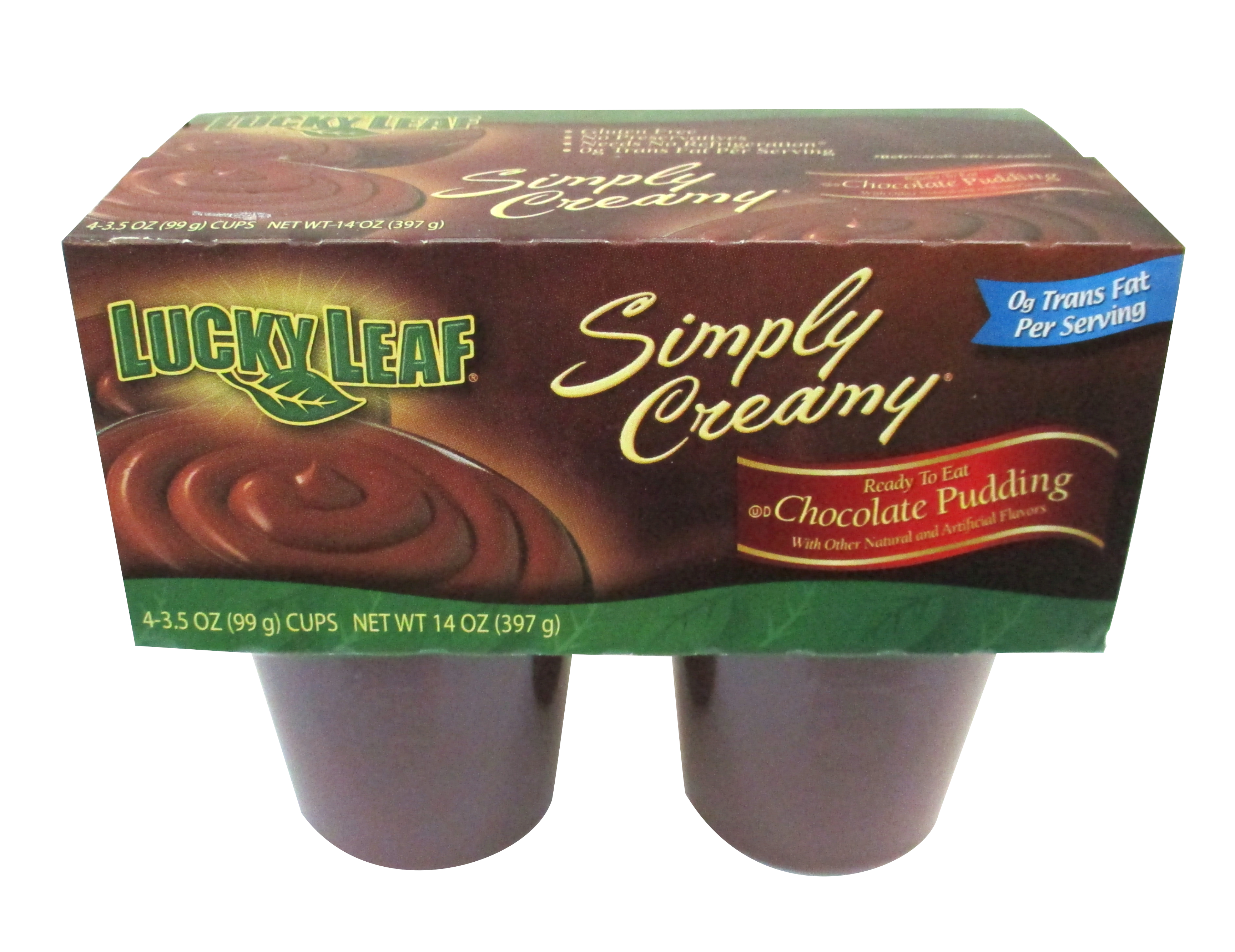 ストーブ Pudding Knouse Foods Lucky Leaf Simply Creamy Chocolate Pudding, 3.5 Ounce