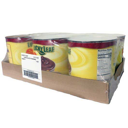 Lucky Leaf Premium Chocolate Pudding, 112 Ounce -- 6 per case