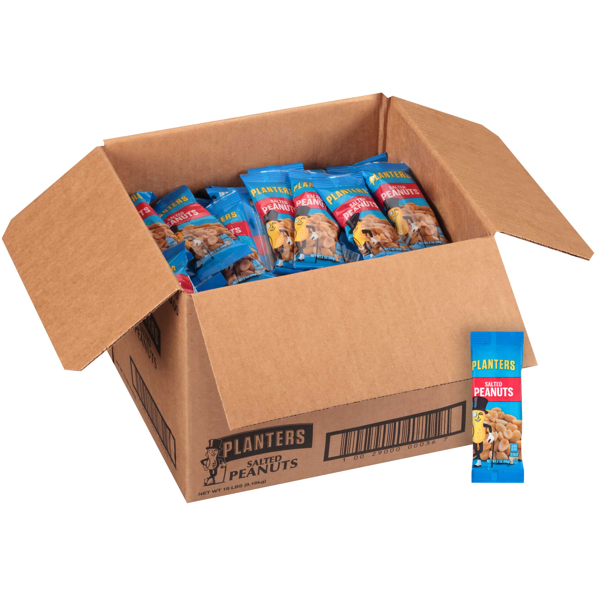 Planters Salted Peanut Snacks, 2 Ounce -- 144 Per Case