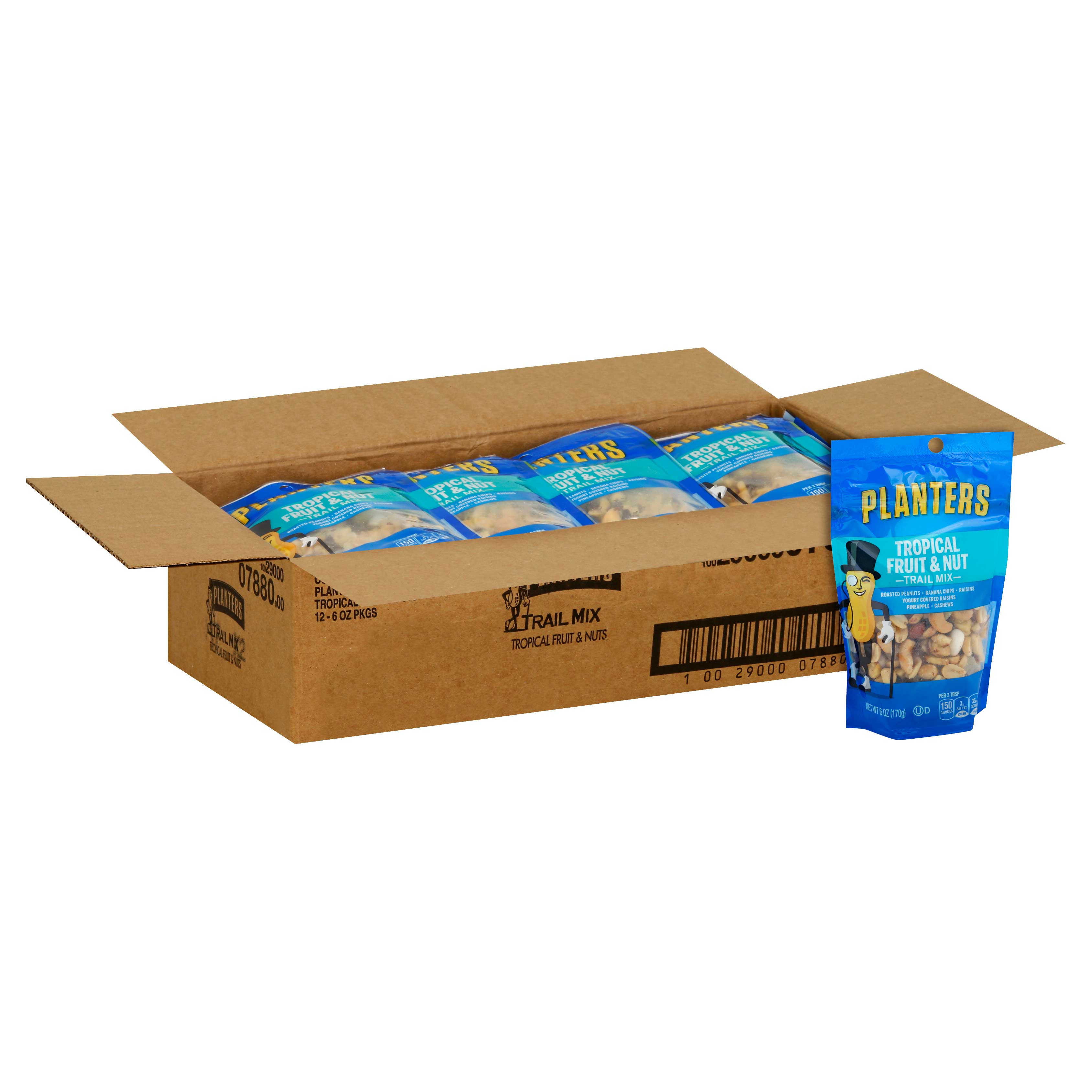 Planters Trail Mix Tropical Fruit and Nut, 6 Ounce 12 per case
