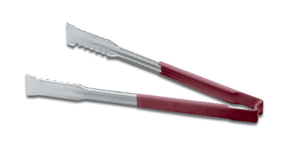 Vollrath Versagrip One Piece Red Color Coded Kool Touch Tong, 12 Inch -- 12 Per Case