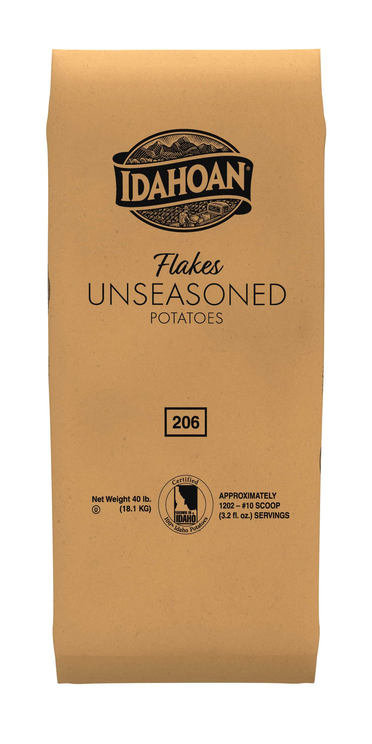 Idahoan Flakes Potato -- 40 Pound