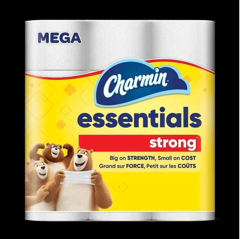 Charmin Essentials Strong Unscented Dry 1 Ply Toilet Tissue