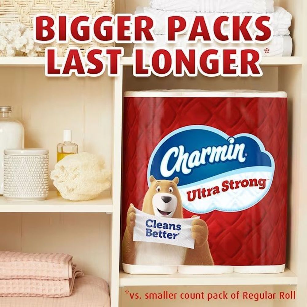 Charmin Ultra Strong Unscented 2 Ply Toilet Tissue, 95.8 Square Foot -- 8 Per Case