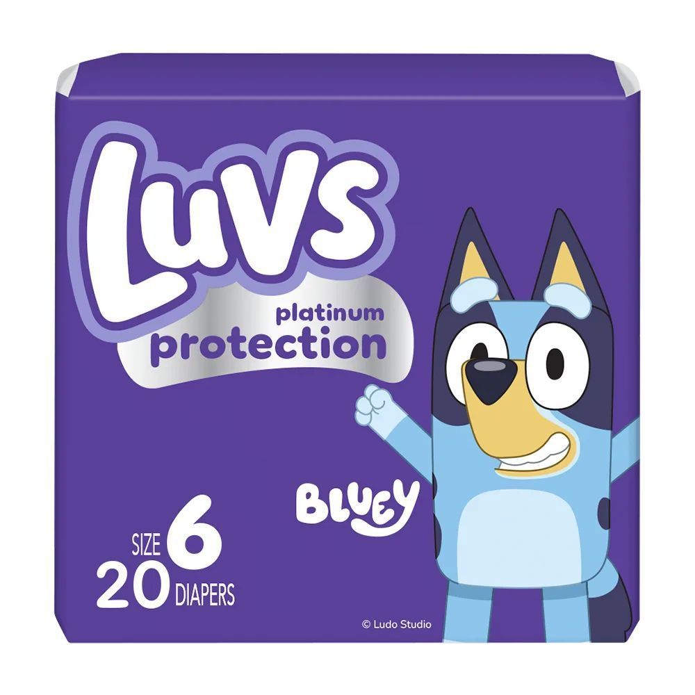 Luvs Platinum Size 6 Diaper Jumbo Pack, 20 Count -- 4 Per Case