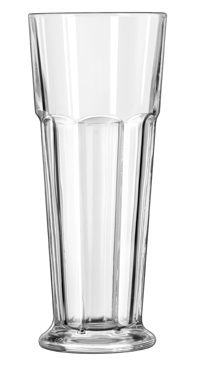Libbey 15429 Footed Gibraltar Duratuff Pilsner Glass, 14 Ounce -- 24 Per Case