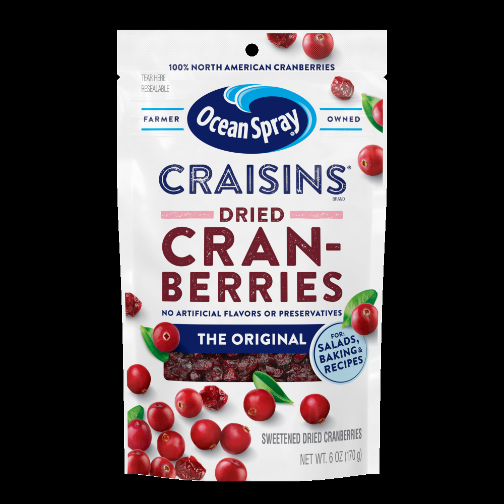 Ocean Spray Original Sweetened Dried Cranberry, 6 Ounce -- 12 Per Case