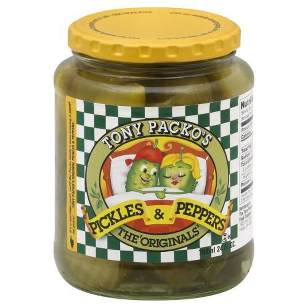 Tony Packos The Original Pickles And Peppers, 24 Ounce -- 6 Per Case