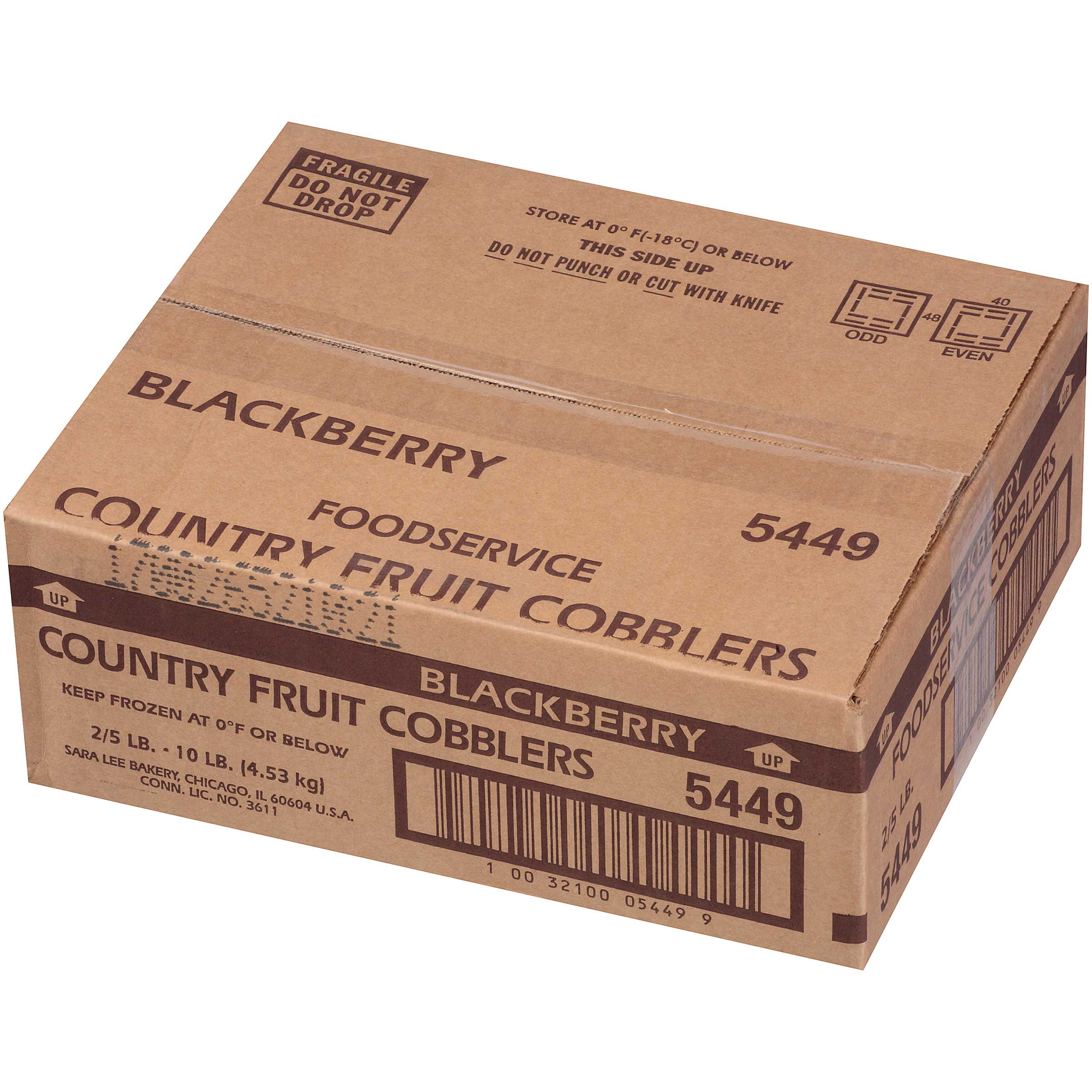 Chef Pierre Blackberry Cobbler, 5 Pound -- 2 Per Case