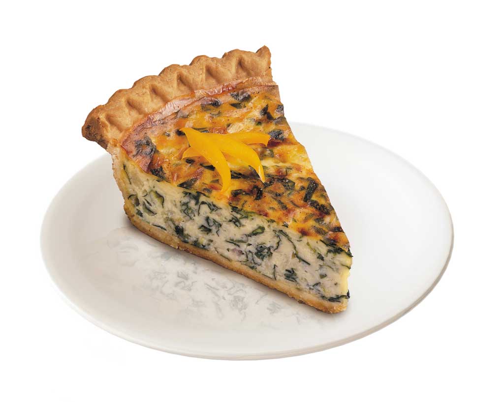 Chef Pierre Unbaked Spinach Quiche, 10 Inch -- 6 Per Case