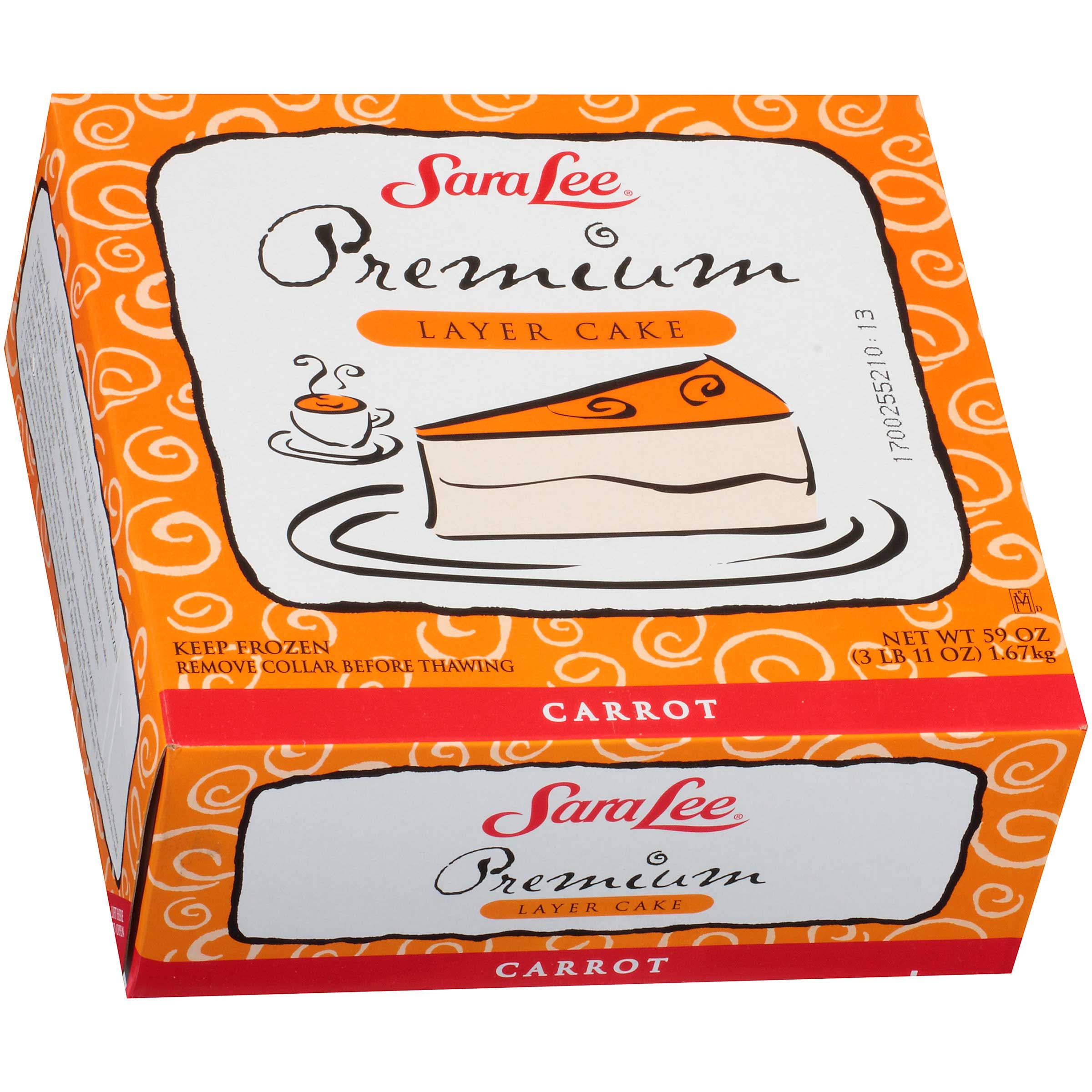Sara Lee Round Chef Pierre Carrot Premium Butter Cream Layer Cake, 9 Inch -- 4 Per Case