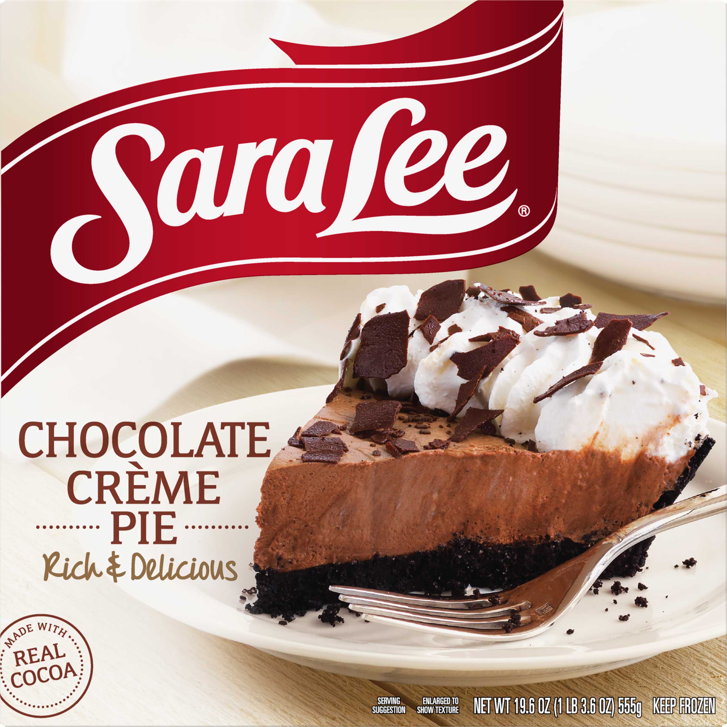 【絶品】 Pie, Creme Chocolate Lee Sara 1.225 case per 6 -- Pound 菓子