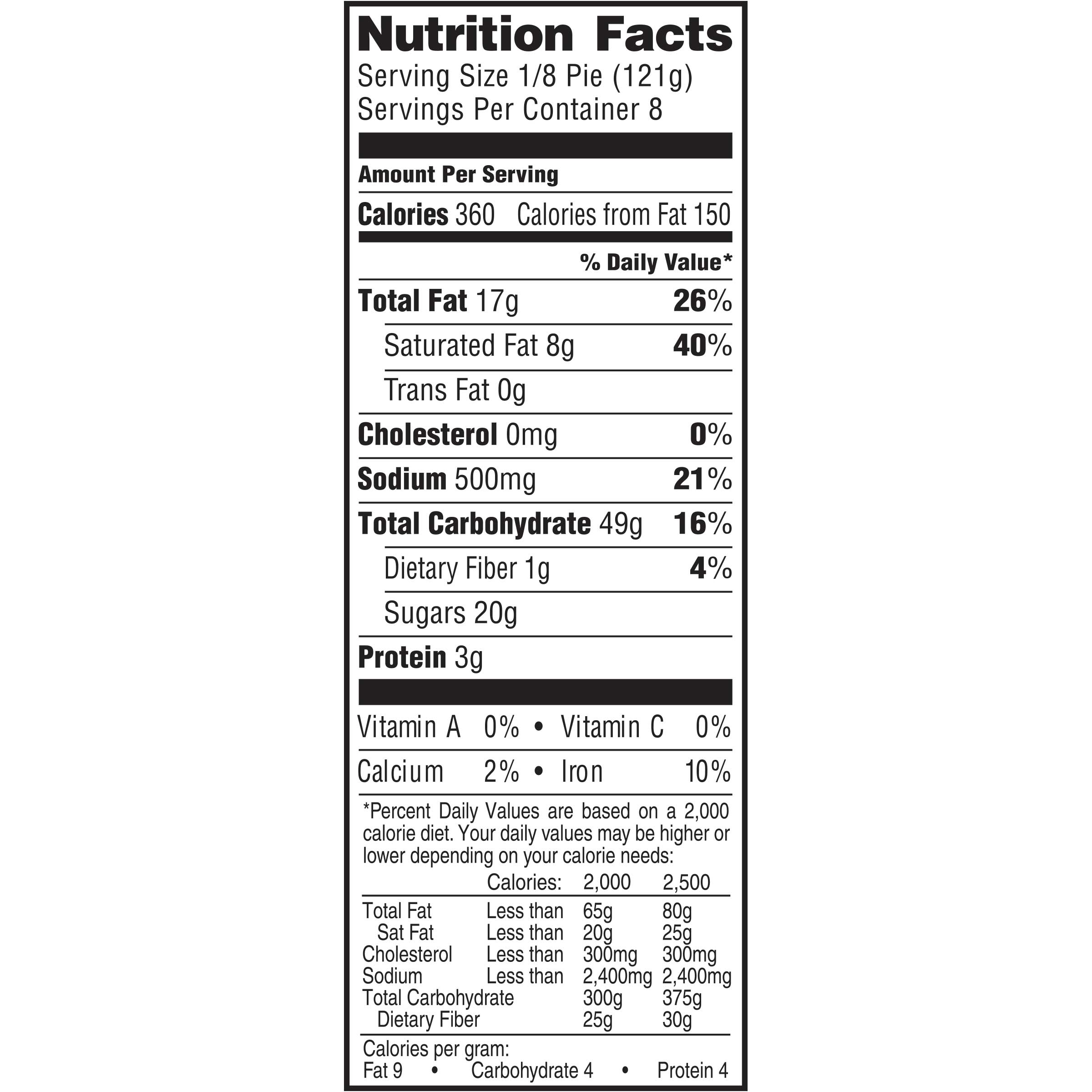 Sara Lee Unbaked Mince Pie, 2.125 Pound -- 6 Per Case
