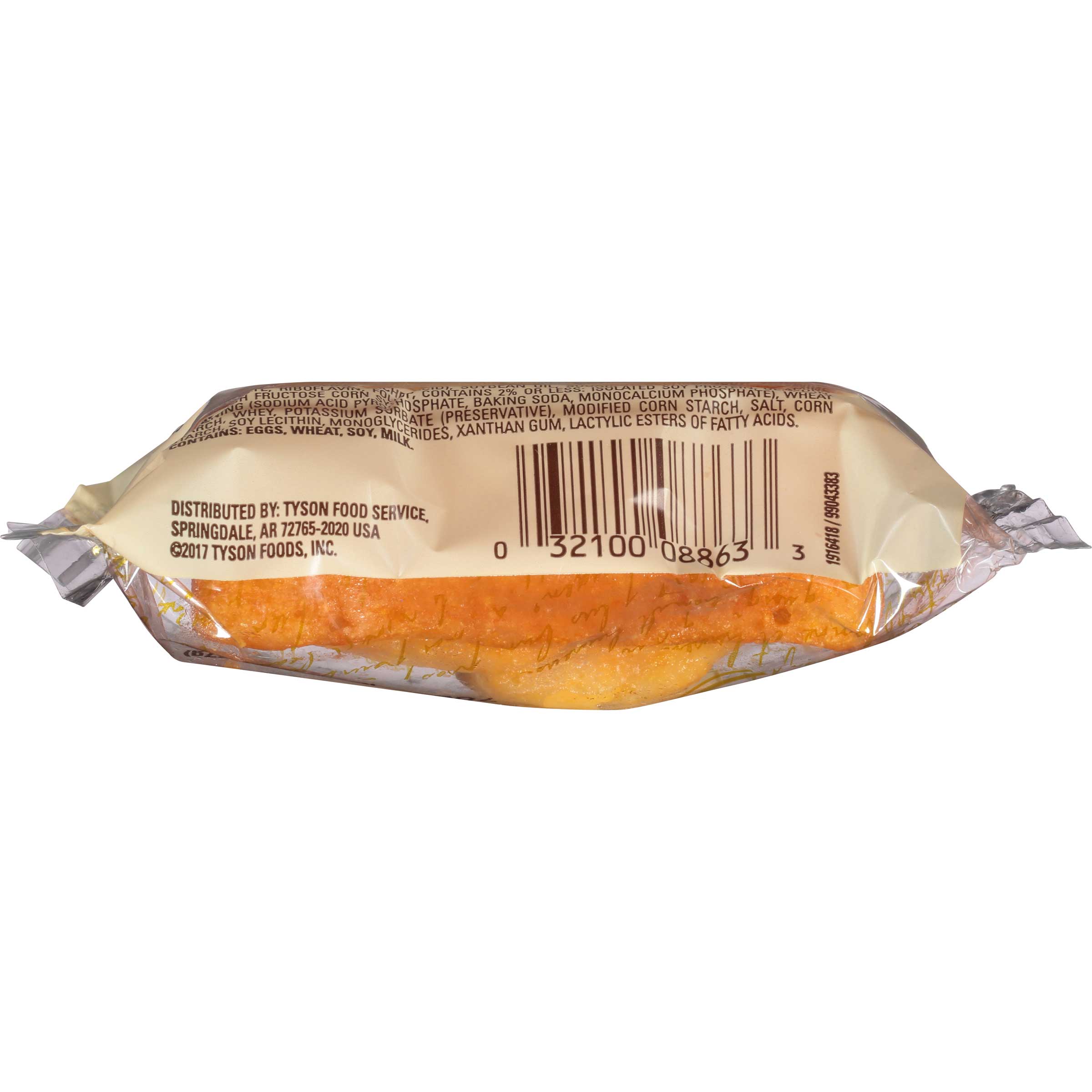 Chef Pierre Individually Wrapped Mini Cornbread Loaf, 2 Ounce -- 48 Per Case
