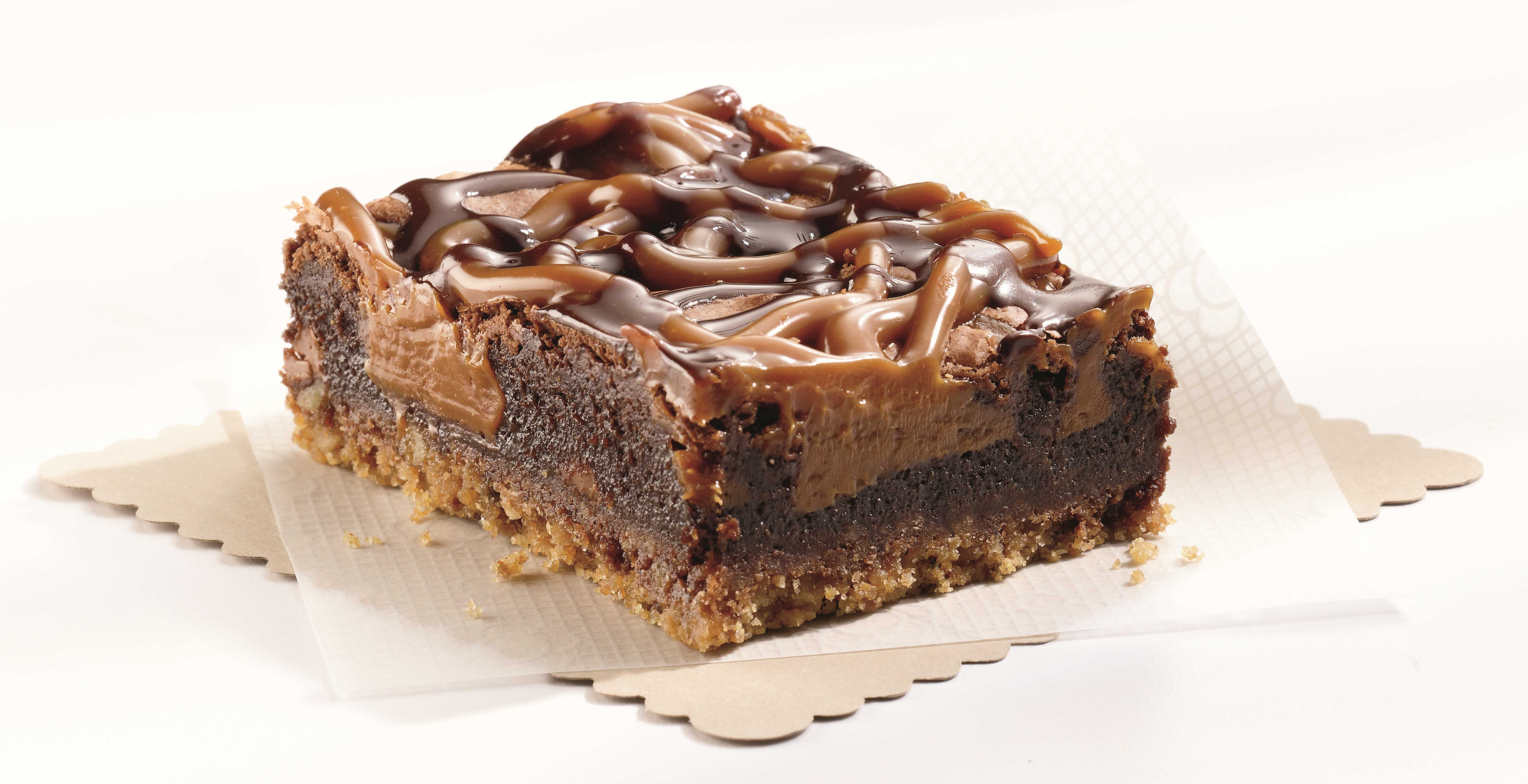 Bistro Collection Gourmet Salted Caramel Brownie Bar With Pretzel Crust, 54 Ounce -- 4 Per Case