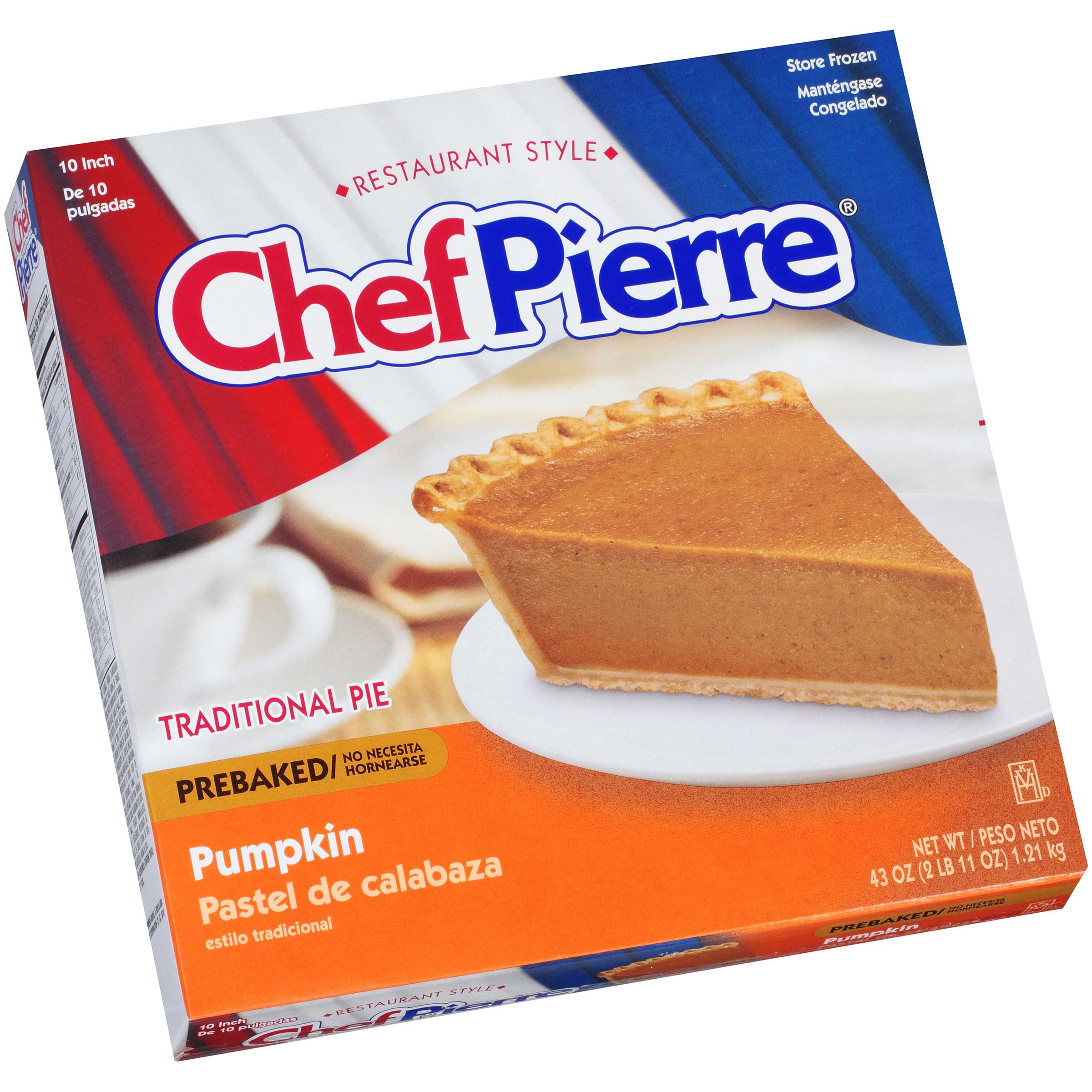 Sara Lee Chef Pierre Pre Baked Pumpkin Open Face Specialty Pie, 10