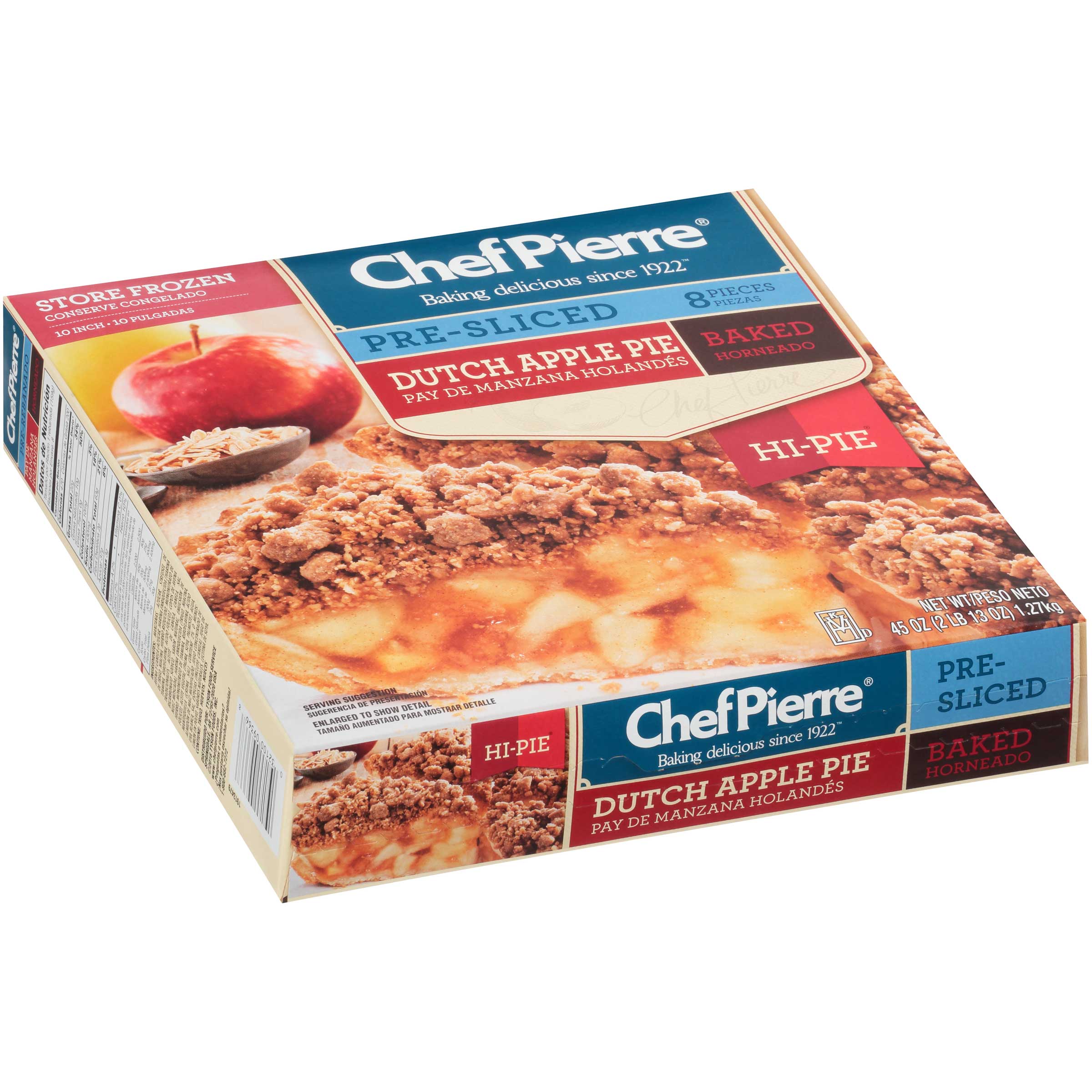 Sara Lee Chef Pierre Pre Sliced Dutch Apple Hi Pie Case
