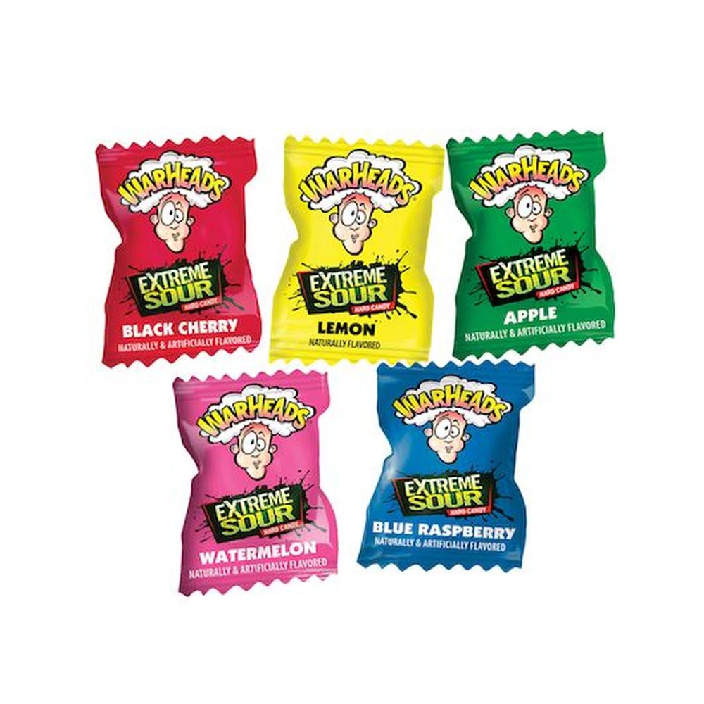 Warheads Extreme Sour 5 Fruit Flavors Hard Candy, 28.5 Pound