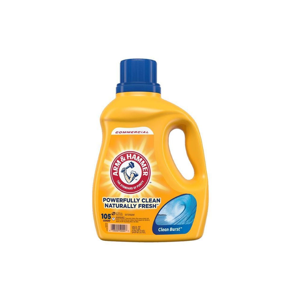 Arm & Hammer Clean Burst Scent Liquid Laundry Detergent, 105 Ounce -- 4 Per Case