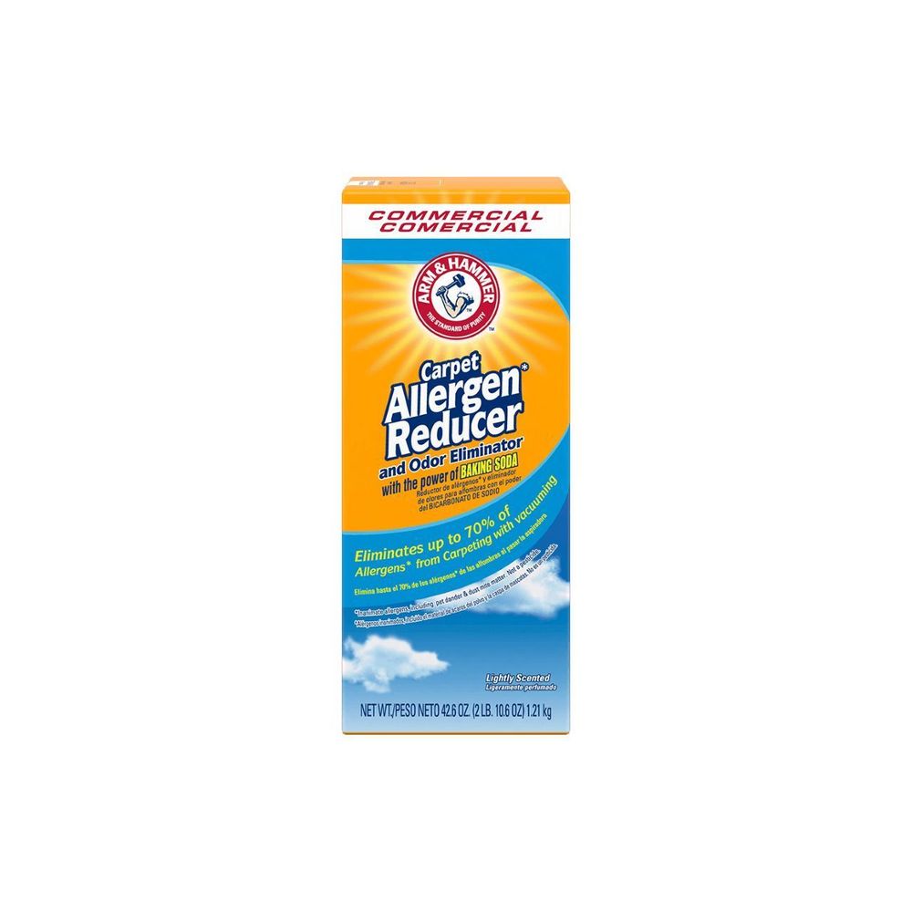 Arm & Hammer Lightly Scented Carpet Allergen Reducer And Odor Eliminator, 42.6 Ounce -- 9 Per Case