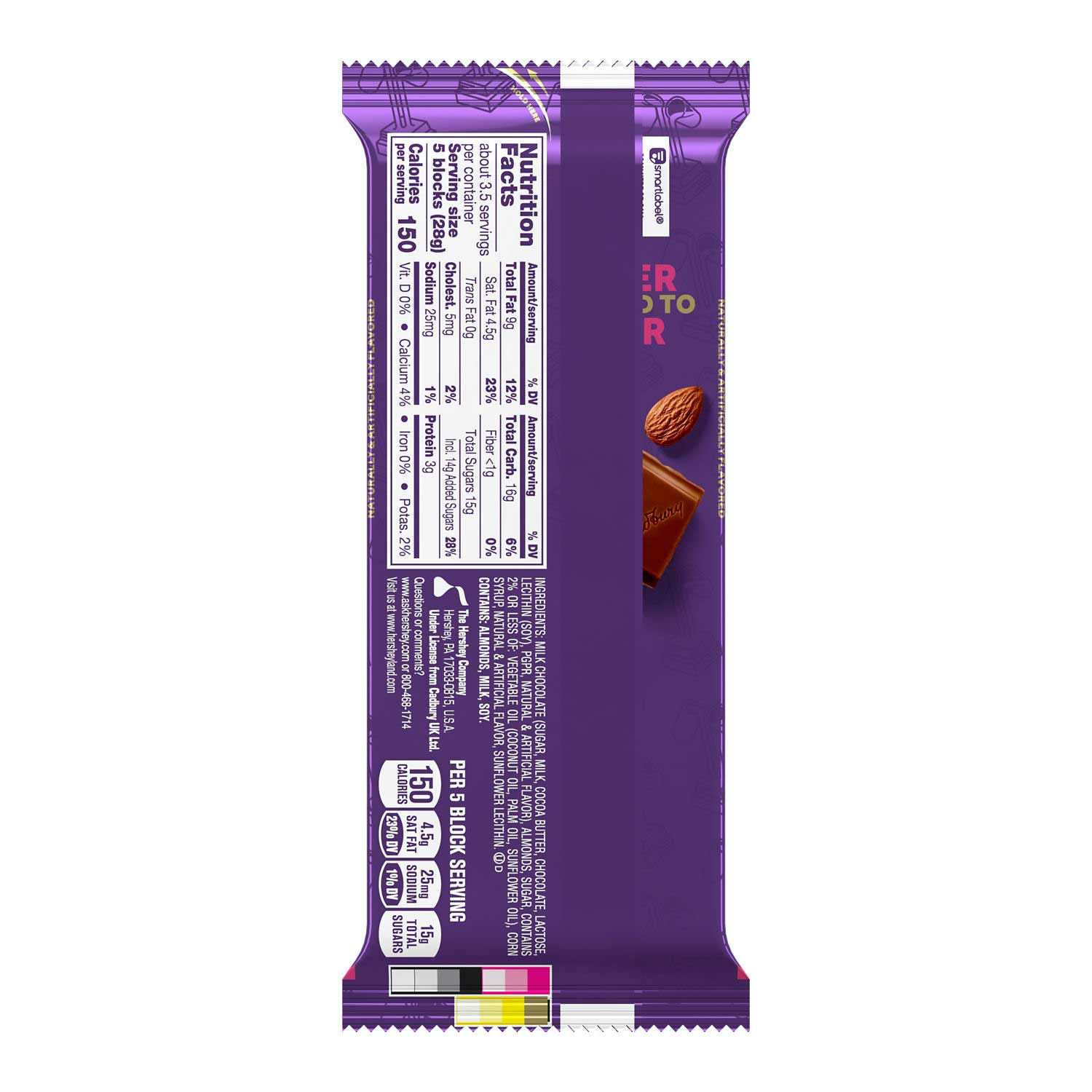 Cadbury Rock The Road X Large Dairy Milk Chocolate Bar, 3.5 Ounce -- 14 Per Case