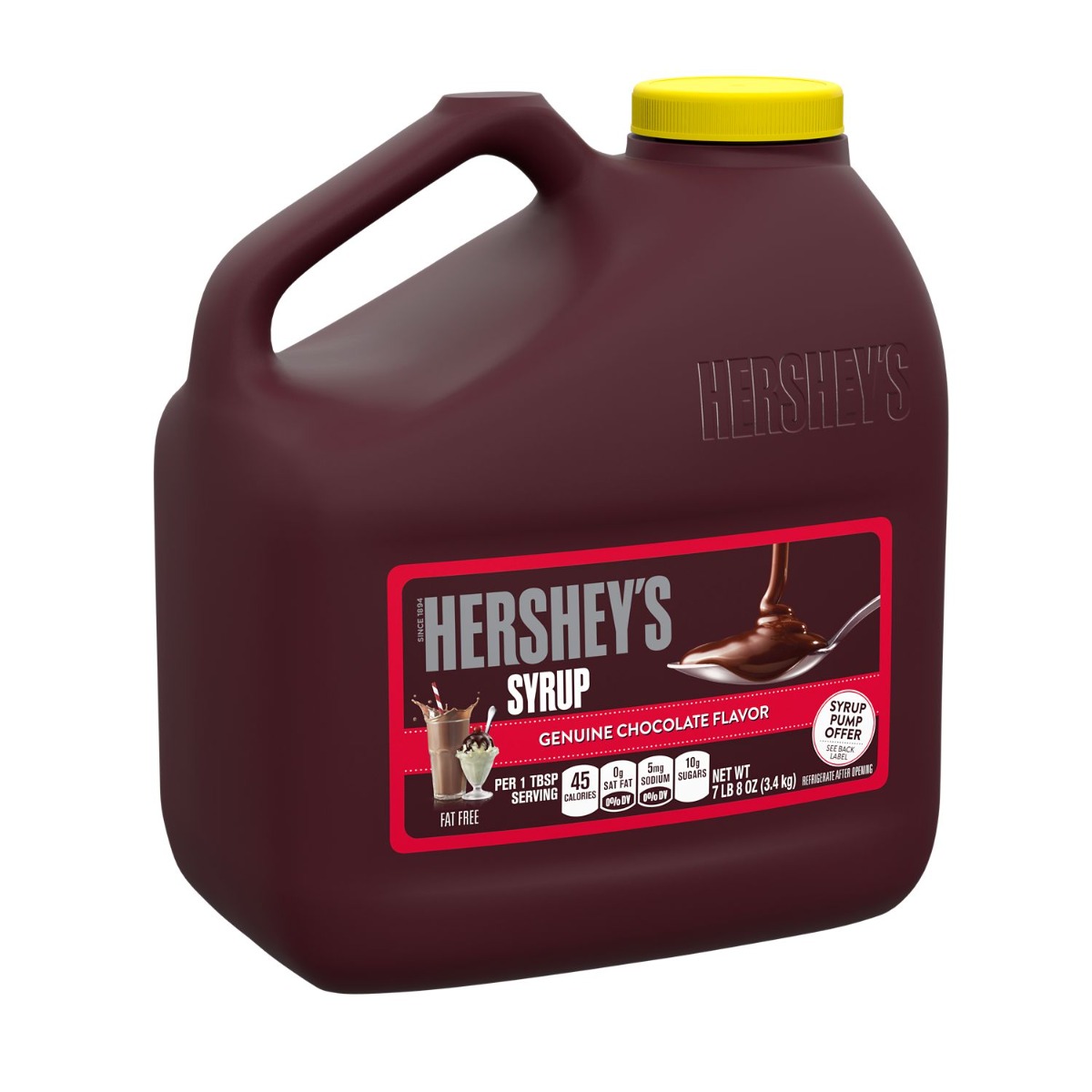 Hersheys Chocolate Syrup Jug, 7.5 Pound Jug -- 6 per case.