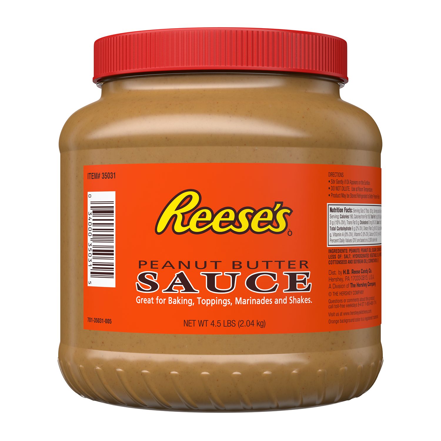 Reese's Peanut Butter Sauce, 4.5 Pound -- 1 Each