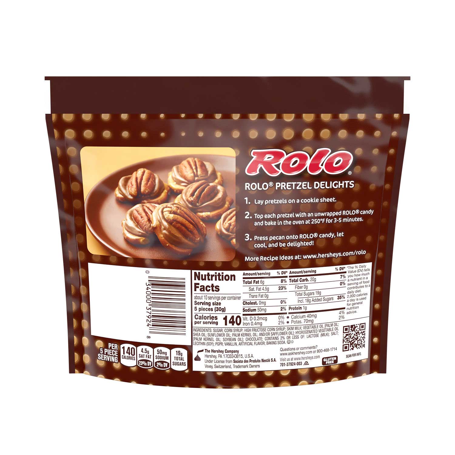 Rolo Rich Chocolate Caramels Candy, Share Pack, 10.6 Ounce -- 8 Per Case