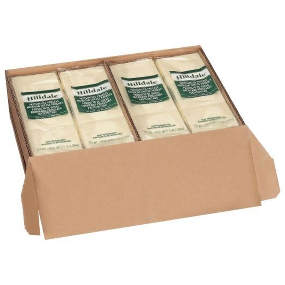 Hilldale White American Cheese, 120 Slices, 5 Pound -- 4 Per Case