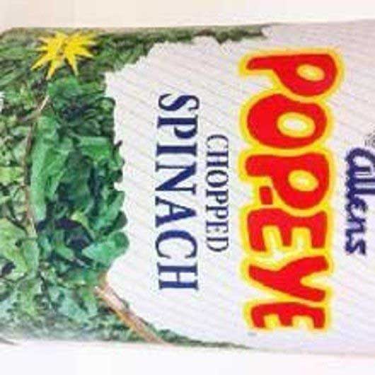 Allens Popeye Low Sodium Chopped Spinach, 99 Ounce -- 6 Per Case