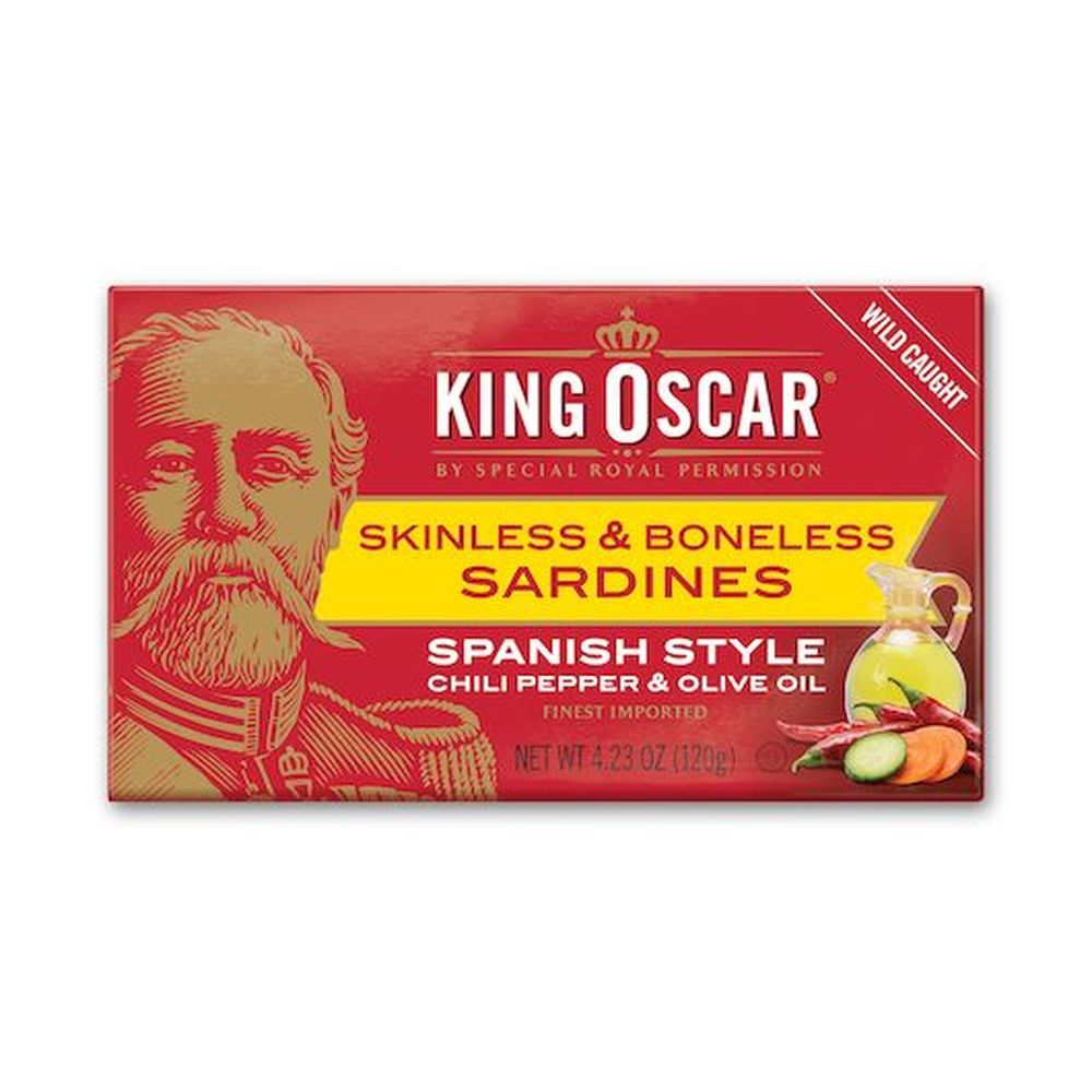 6x Season Skinless Boneless Sardines Fish 100% Pure Olive