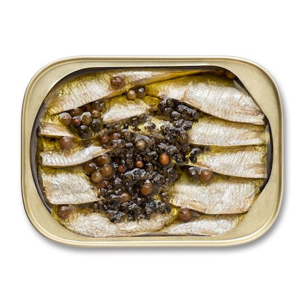 King Oscar Wild Caught Sardines In Extra Virgin Olive Oil With Spicy Cracked Pepper, 3.75 Ounce -- 12 Per Case