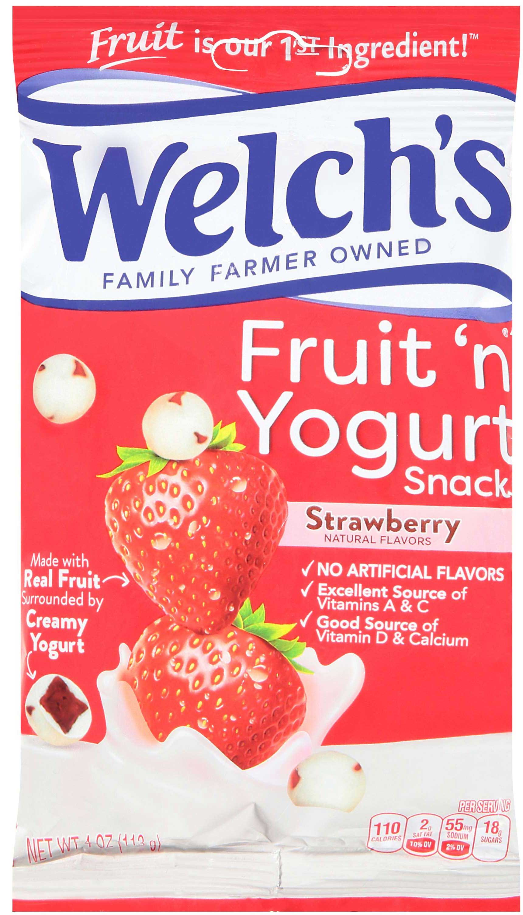 Welch's Strawberry Flavor Fruit N Yogurt Snacks, 4 Ounce -- 12 Per Case