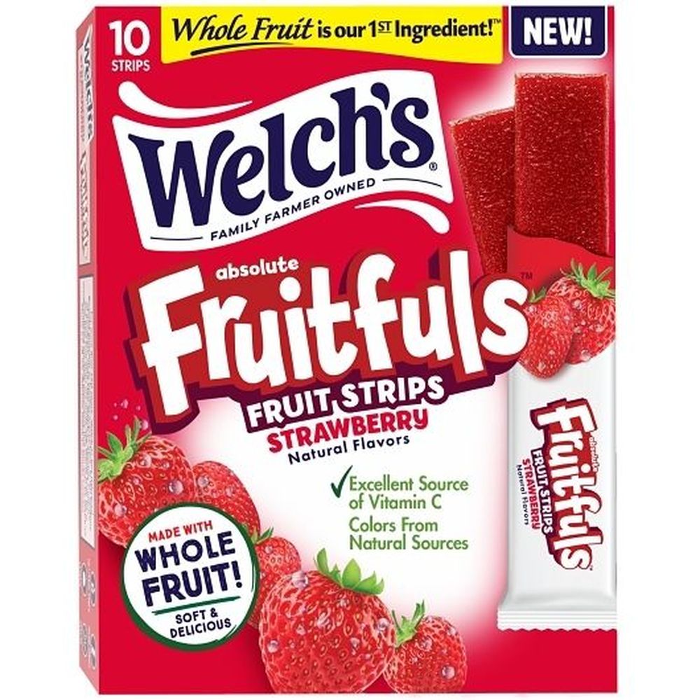 Fruitfuls Strawberry Fruit Strips, 0.5 Ounce -- 120 Per Case
