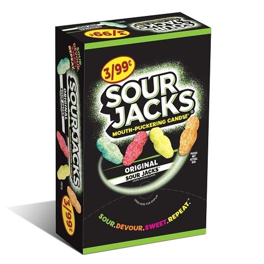 Sour Jacks Original Sour Wedges Changemaker Candy, 0.5 Ounce -- 144 Per Case