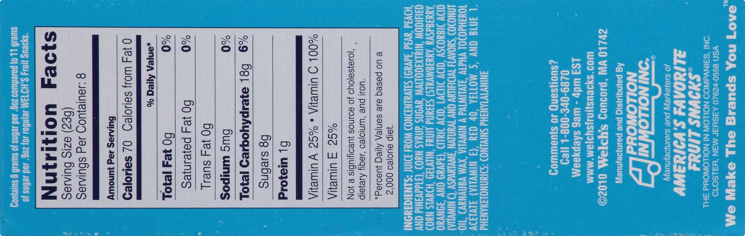 Welchs Reduced Sugar Mixed Fruit Snacks Case | FoodServiceDirect