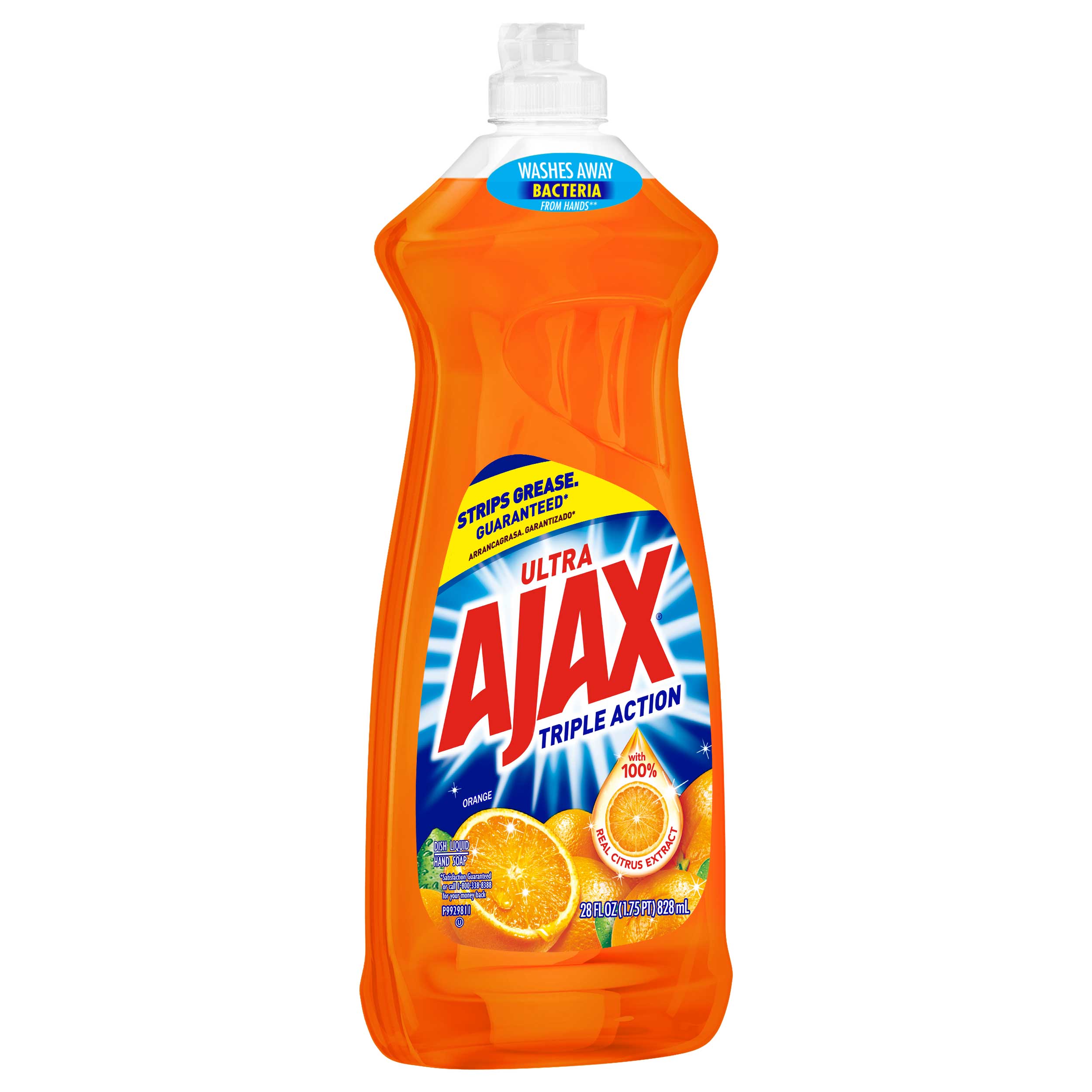 Ajax Orange Triple Action Dish Liquid, 28 Ounce -- 9 Per Case
