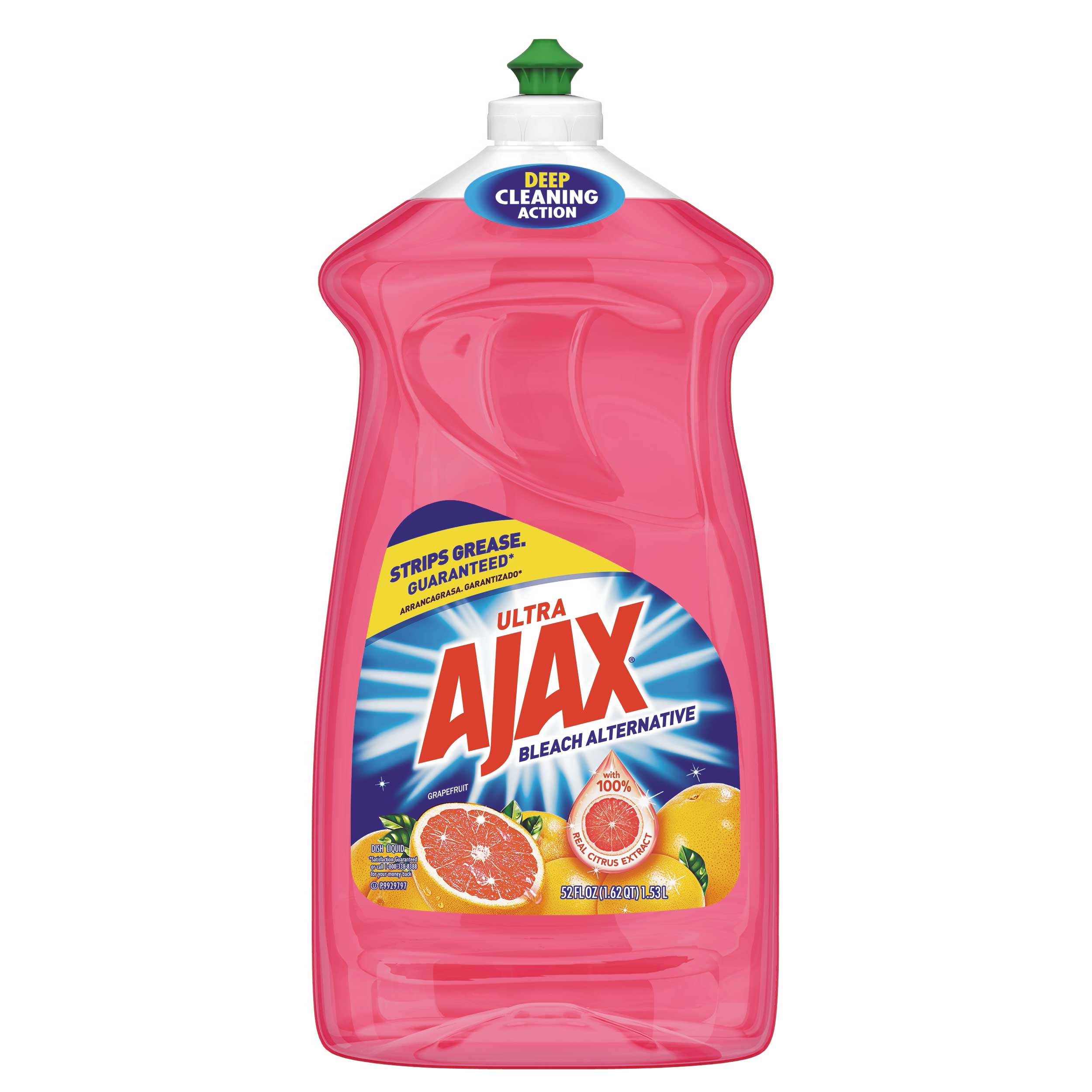 Ajax Grapefruit Bleach Alternative Dish Liquid, 52 Fluid Ounce -- 6 Per Case