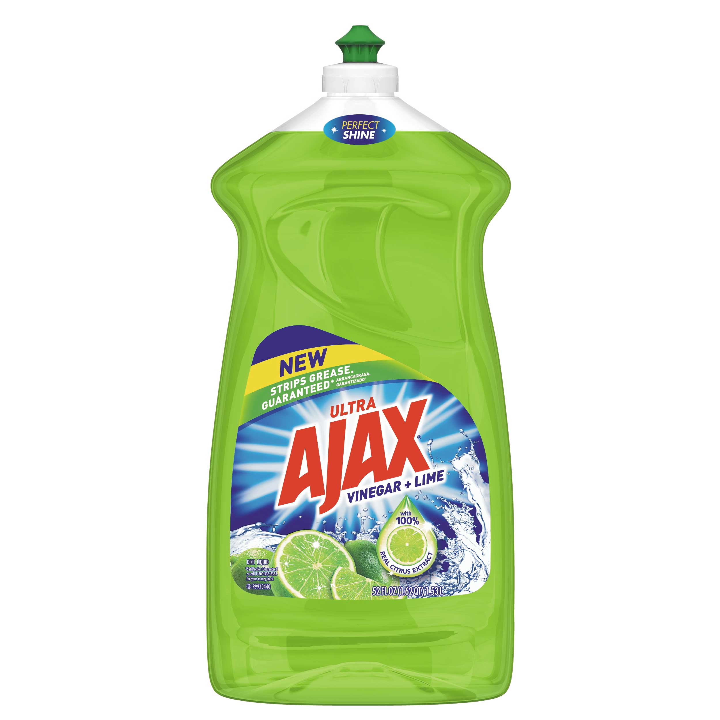 Ajax Lime Bleach Alternative Dish Liquid, 52 Fluid Ounce -- 6 Per Case