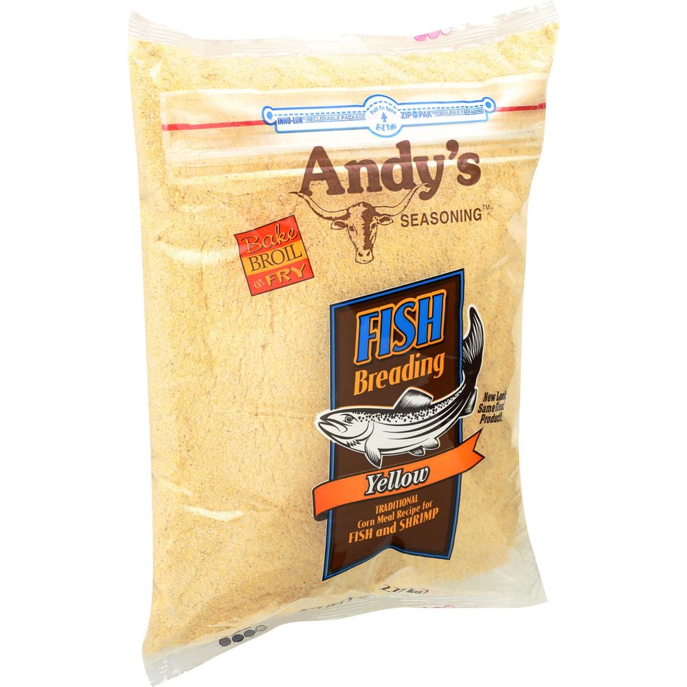 Andys Yellow Fish Breading Seasoning, 5 Pound -- 6 Per Case