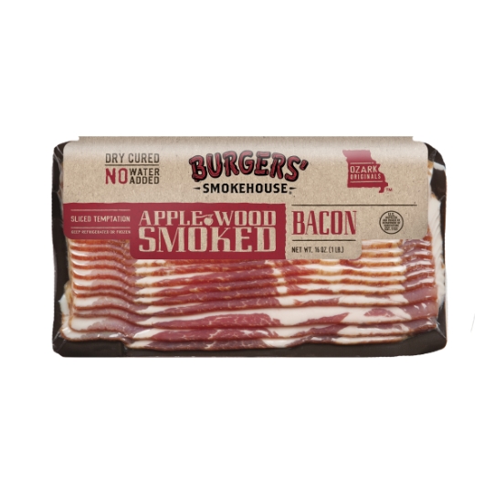 Burgers Smokehouse Applewood Smoked Bacon, 1 Pound 12 per case