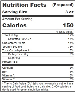 Burgers Smokehouse Diced Smoked Ham, 2 Pound -- 10 Per Case