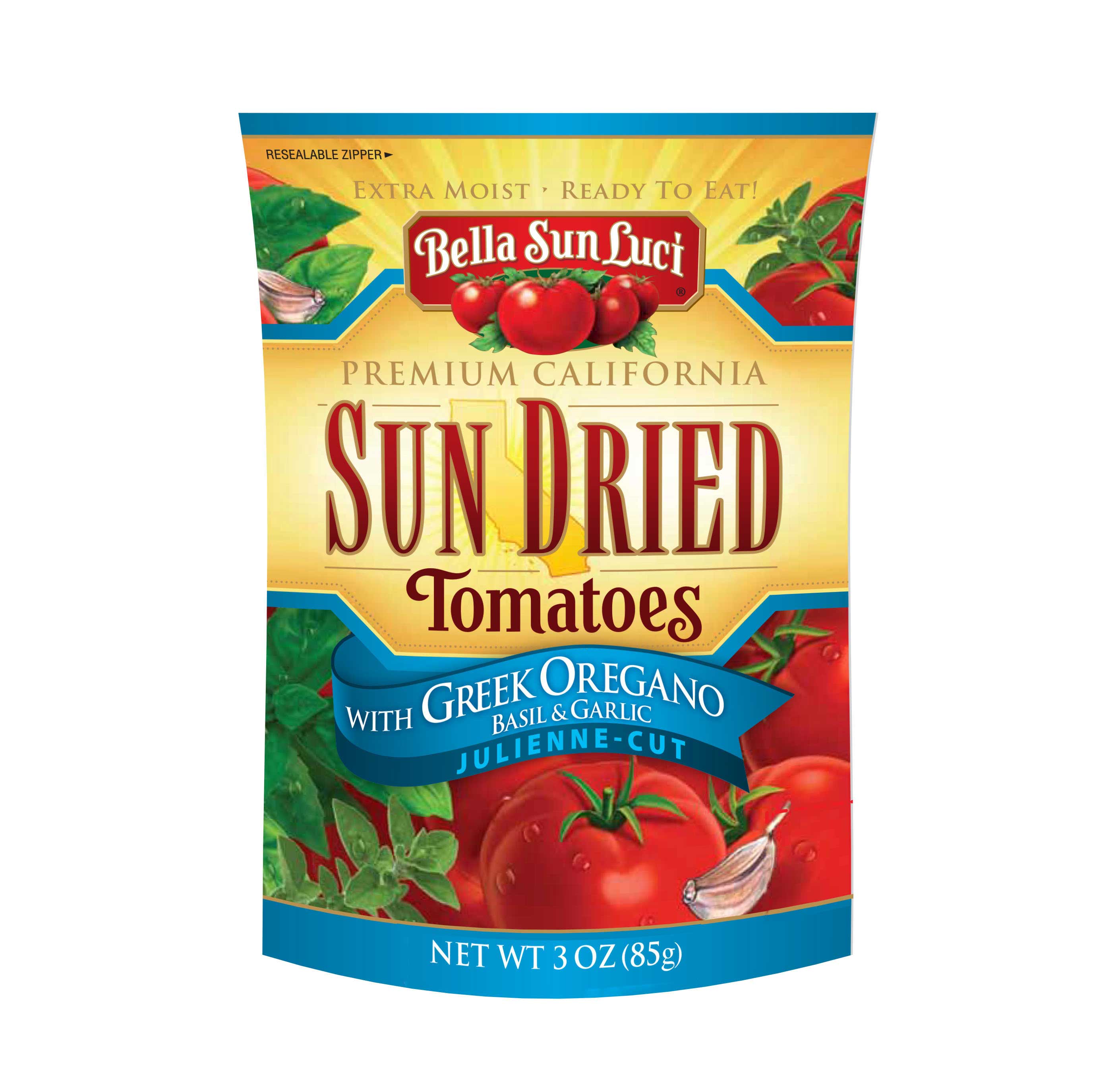 Bella Sun Luci 3 Ounce Sun Dried Tomatoes Greek Oregano -- 12 per case.